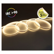 Ruban LED COB 3000K 9w/m 320led/m IP65 24V vendu en rouleau de 5m