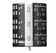 Condensateur Nichicon série GL 390μF, 400V c.c. 26xØ36mm