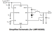 SB3P TI LMR16030 convertisseur DC/DC 4-60V input - 1-50V ouput 3A HSOP-8