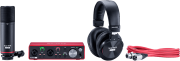 Pack FocusRite Scarlett3-Studio carte son 2 entrées + micro + casque et câble