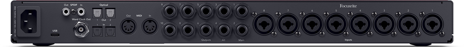 SCARLETT4-18I20 Focusrite – Carte son 18 entrées, 20 sorties
