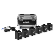 SET BBP62 BeamZ Pro – Pack de 6 projecteurs sur batteries 6X12W IP65 avec Flight de charge