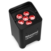 SET BBP62 BeamZ Pro – Pack de 6 projecteurs sur batteries 6X12W IP65 avec Flight de charge