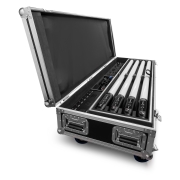 SET ZELOS BeamZ Pro – Pack de 8 Tubes RGBW sur batterie IP65 en flightcase