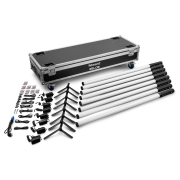 SET ZELOS BeamZ Pro – Pack de 8 Tubes RGBW sur batterie IP65 en flightcase