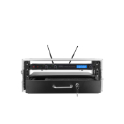 FT HF MIC 2U Power Acoustics - Flight Case 2U professionnel pour micros HF sans fil