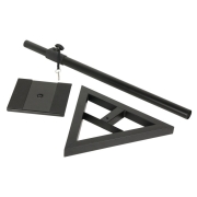 Pied monitoring base triangle hauteur 102 à 150mm