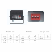 Projecteur led extérieur Beneito et faure SKY 30W blanc neutre 4000K avec détecteur
