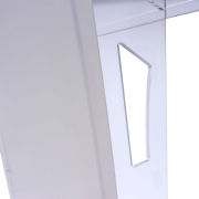 Pupitre de conférence en plexiglas hauteur 1m10 plateau 60 x 45 cm