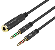 Splitteur mini jack TRRS femelle fers Mini Jack mâle haut parleur et micro