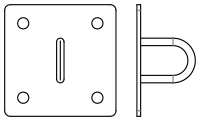Platine pour élingue ou chaîne SUE ASD