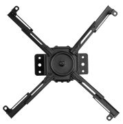 Support plafond pour vidéoprojecteur, Orientable et inclinable, Hauteur réglable 70-117 cm, Coloris Noir