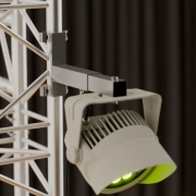 SUP-TEL30W Contestage - Support téléscopique blanc sur tube 50mm pour enceinte ou projecteur