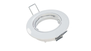 Plafonnier spot encastré orientable pour dichro 50mm fonte alu blanc