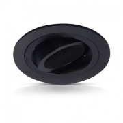 Downlight Orientable rond noir perçage 78mm