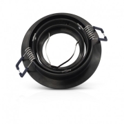 Downlight Orientable rond noir perçage 78mm