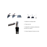 Montant fixe série TD 2m40cm TD-UP8