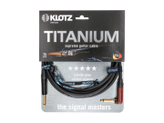 Titanium TIR0450PSP Klotz - Câble guitare suprême Jack coudé silent vers jack droit Neutrik 4m50