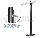 Guil TTL-02 Suspension en T télescopique noire ajustable 1150 à 1950mm