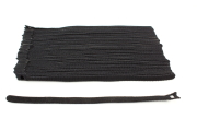 Lot de 100 Attaches câbles 12 x 300mm noir