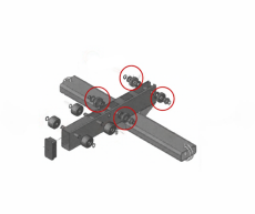 Galets Rondelles Bagues auto CLipls pour ASD ALT600