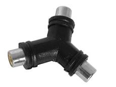 Adaptateur double RCA femelle vers RCA femelle