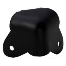 Adam Hall Hardware 4026 BLK - Coin 2 Pattes noir avec Ourlet