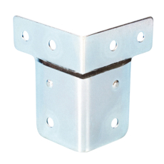 Adam Hall Hardware 40404 - Renfort d'Angle 60 x 50 avec Passage de Profilé pour 6110 Profilé Cornière aluminium