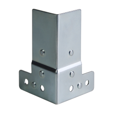Adam Hall Hardware 40405 - Renfort d'Angle 50 x 80 avec Passage de Profilé