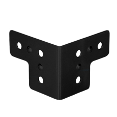 Adam Hall Hardware 4044 BLK - Renfort d'angle 6 trous 40 X 50mm noir
