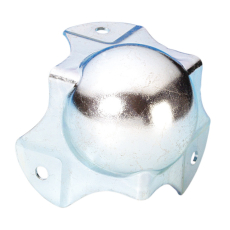 Adam Hall Hardware 4124 - Coin Boule médium 3 Pattes avec Passage de Profilé 30 mm
