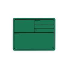 Adam Hall Hardware 88001 M GREEN - Plaque signalétique plastique, magnétique 177 x127 mm, vert