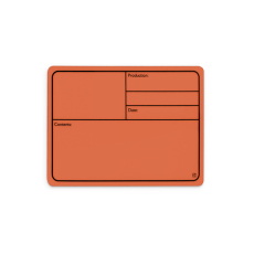 Adam Hall Hardware 88001 M ORANGE - Plaque signalétique plastique, magnétique 177 x127 mm, orange