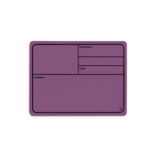Adam Hall Hardware 88001 M PURPLE - Plaque signalétique plastique, magnétique 177 x127 mm, violet