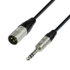 Adam Hall Cables K4 BMV 0060 - Câble Micro REAN XLR mâle vers Jack 6,35 mm TRS stéréo 0,6 m
