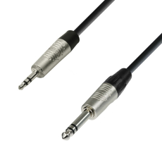 Câble audio pro jack stéréo 3,5 mm vers jack stéréo 6,3 mm 1,5m