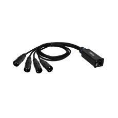 Adam Hall Cables 4 STAR CATBOX XM3 - Audio & DMX, adaptateur AES/EBU RJ45 vers XLR Cat 3 pôles mâle