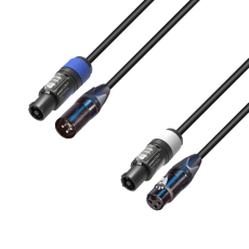 Câble hybride Alim powercon et audio XLR Neutrik - 3m
