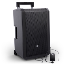 ANNY® 12 BPH B6 LD Systems - Enceinte autonome 12″ portable Bluetooth® sur batterie avec mixage et 1 serre tête sans fil