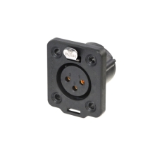 Neutrik NC3FDX-TOP - Embase connecteur XLR femelle 3 broches, TRUE OUTDOOR PROTECTED (TOP)