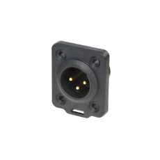 Neutrik NC3MDX-TOP - Embase connecteur XLR mâle 3 broches, TRUE OUTDOOR PROTECTED (TOP)