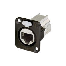 Neutrik NE8FDX-P6-B - Embase etherCON au format D, CAT6, noir avec repise RJ45 arrière