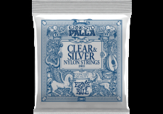 2403 ERNIE BALL - Jeu de cordes guitare classique - Nylon clair-métal argenté
