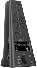 WMT-230-BLK CHERUB - Métronome/accordeur électronique noir, écran lumineux, sortie casque,