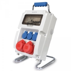 Coffret d'alimentation Avec Différentiel 2 sorties 16A tetra et 3 PC16 entrée sur presse étoupe