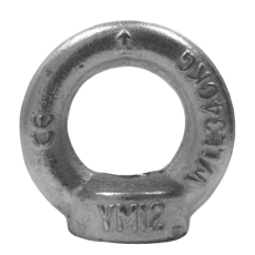 Anneau de levage filetage M12 gris fonçé