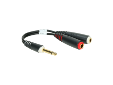 AYS-8 Klotz - Adaptateur Jack TRS 6.35 vers 2 Jack 6.35 TS mono Splitter batterie électronique