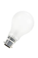Ampoule B22d 230V-240V 40W dépolie standard