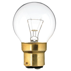 Ampoule B22 Sphérique Claire 24V Renforcée 60w