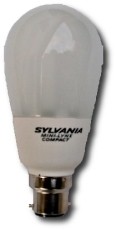 Ampoule Eco Sylvania B22 18W STANDARD blanc chaud